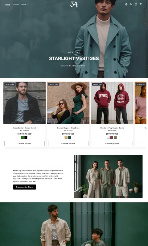 34 — mobile storefront preview