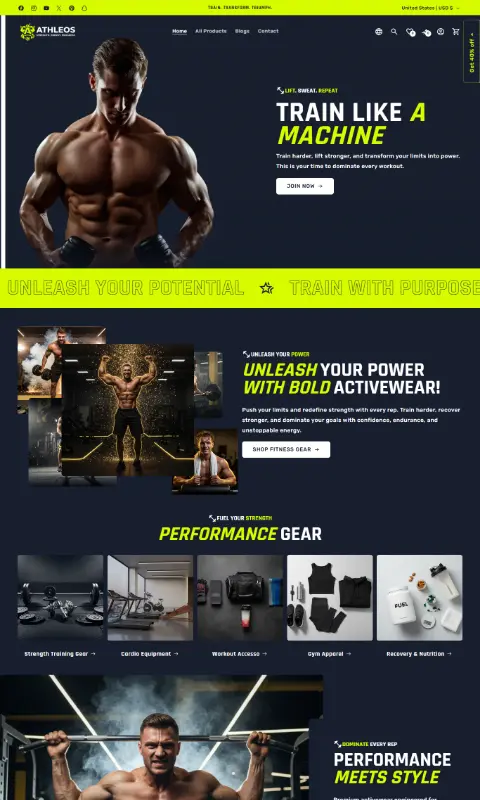 Health and Wellness — mobile storefront preview
